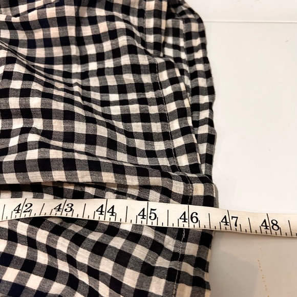 Old Navy Gingham Tiered Maxi Dress Petite Medium Smocked Cottagecore Preppy Boho - Picture 8 of 10